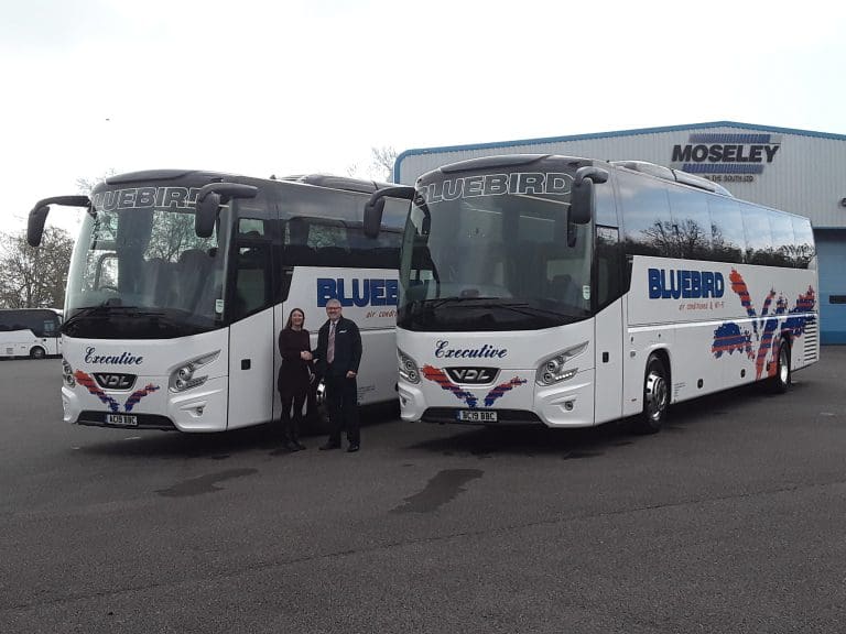 BLUEBIRD COACHES OF WEYMOUTH INVEST £500,000 IN NEW FUEL EFFICIENT VEHICLES