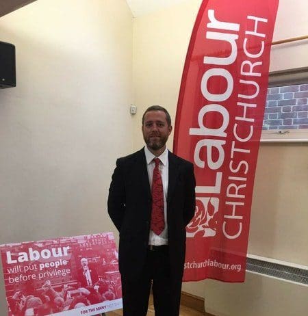 Andrew Dunne selected as Christchurch Labour Party’s Parliamentary Candidate