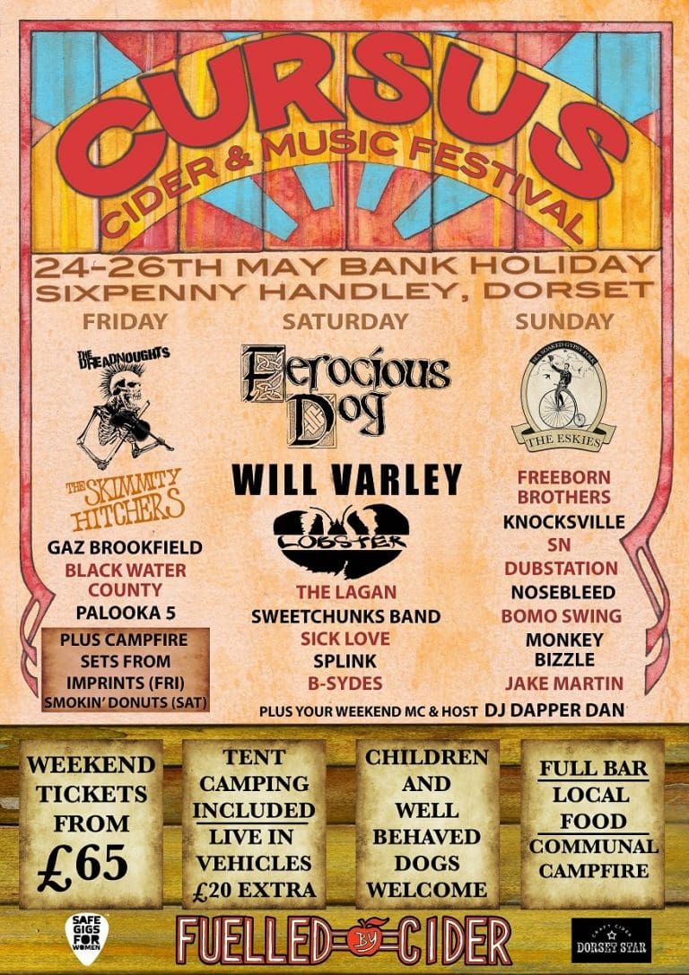 Cursus Festival returns to Cranborne Chase on late May bank holiday – tickets already running low!