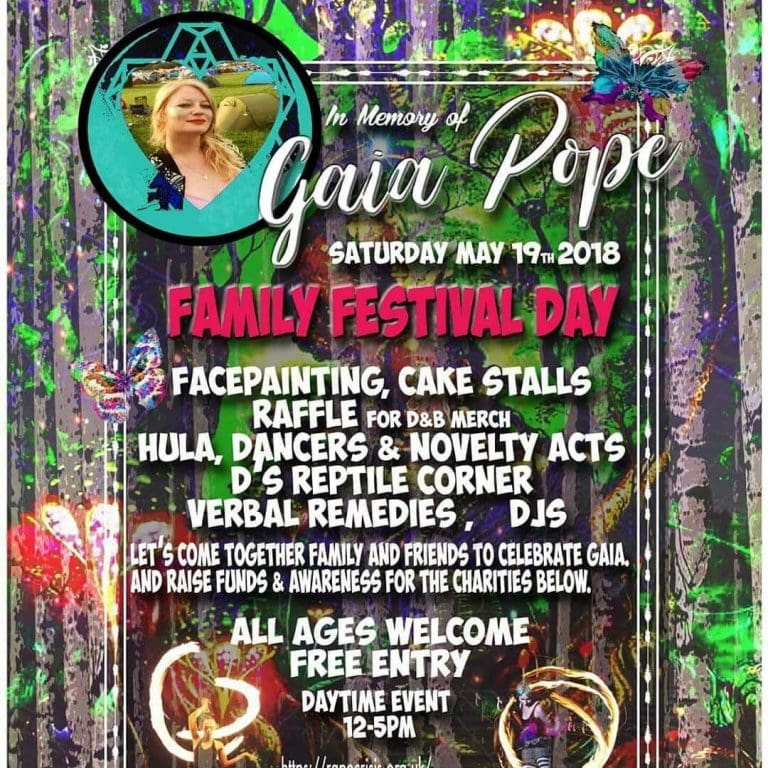 Festival charity fundraiser in loving memory of Gaia Pope