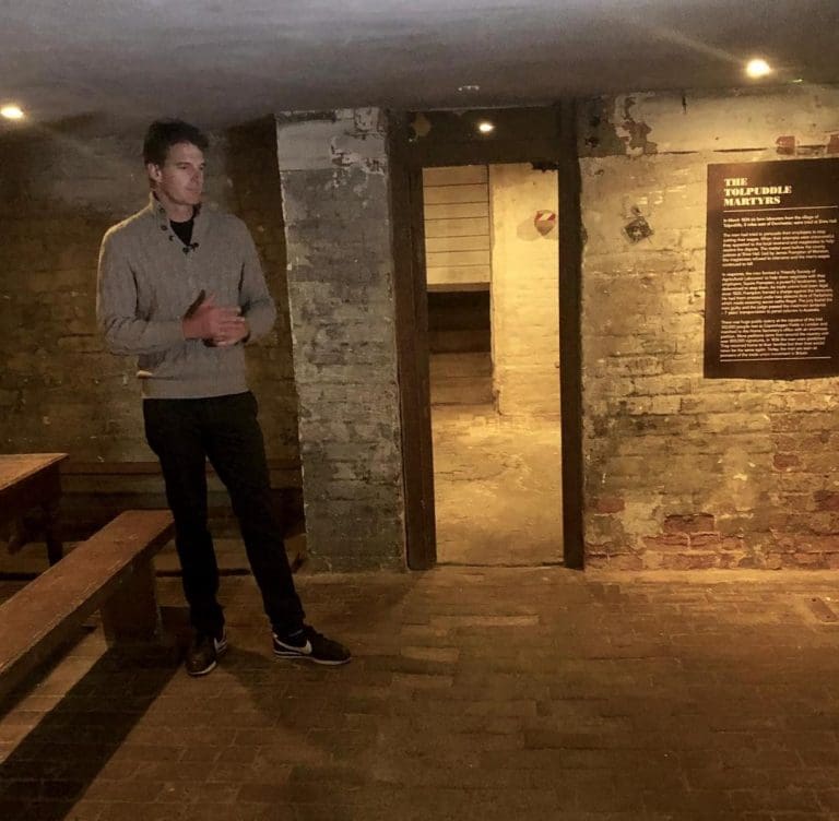 TV star Dan Snow visits Shire Hall Historic Courthouse Museum to film new History Hit show
