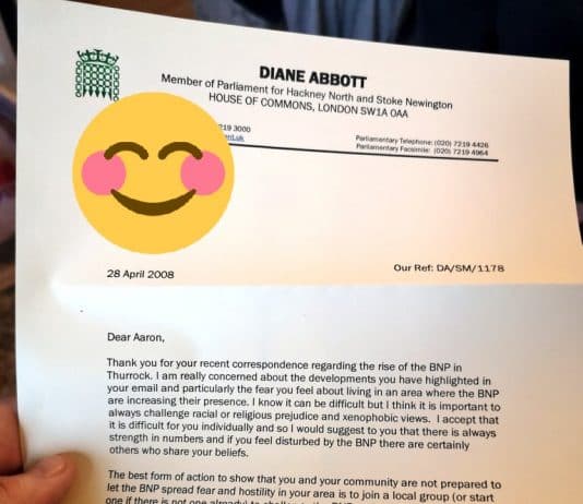 The letter from Diane Abbott that helped defeat the BNP