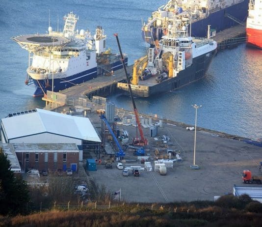 Emergency services training exercise on Portland