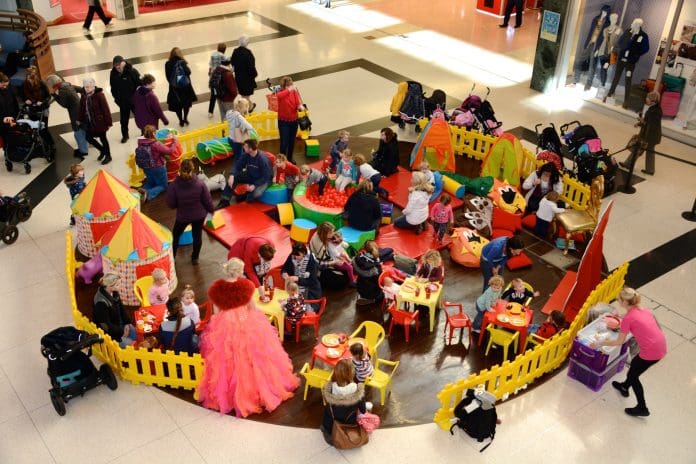 Safari themed kids' club at the Dolphin Shopping Centre