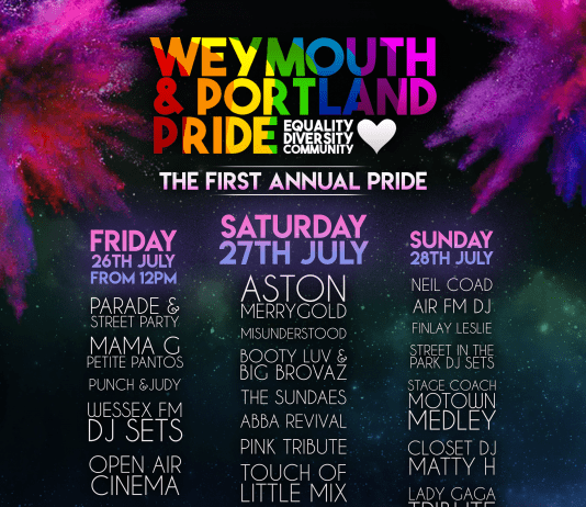 Weymouth & Portland Pride release full weekend Line Up to Celebrate International Pride Month