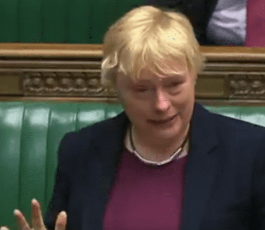 Angela Eagle in tears and so was I
