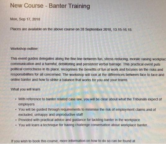 Alternative Suggestions For Police Banter Training