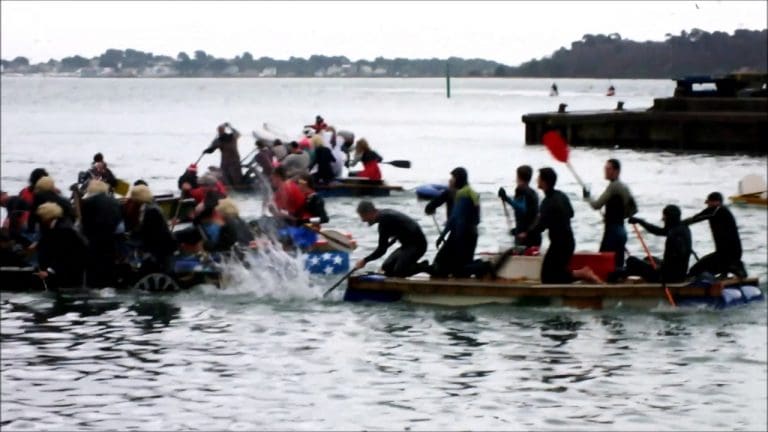 Bath Tub race in Poole Harbour