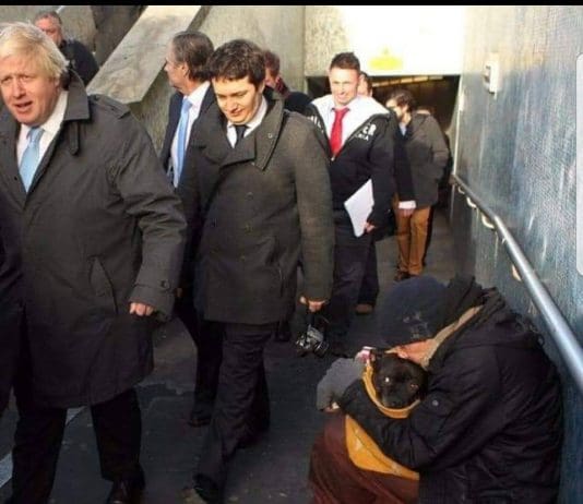 The two sides of the UK in one image