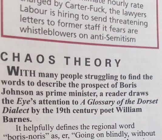 Anglo Saxon language sums up Boris Johnson