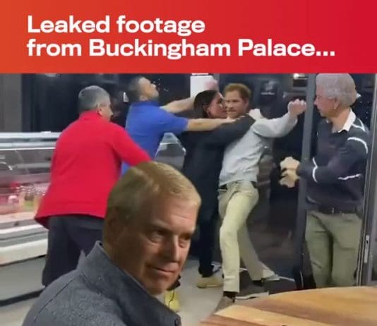 Leaked footage from Buckingham Palace
