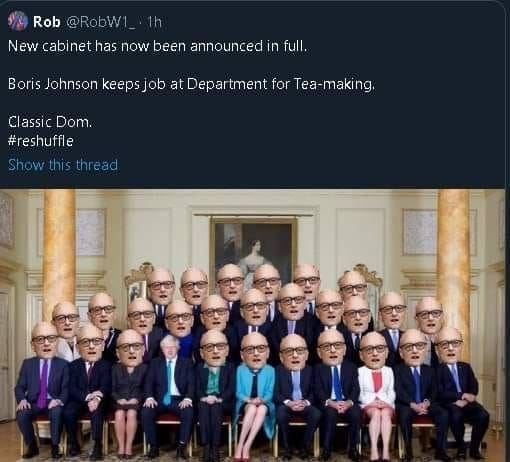 Government Reshuffle: One lot of sociopaths replaced by another lot of sociopaths