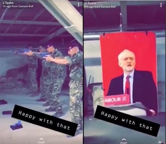 Afghan war veteran explains why Paras shot at Jeremy Corbyn picture during shooting practice