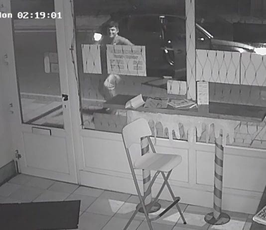 CCTV appeal after criminal damage to fast food restaurant in Christchurch
