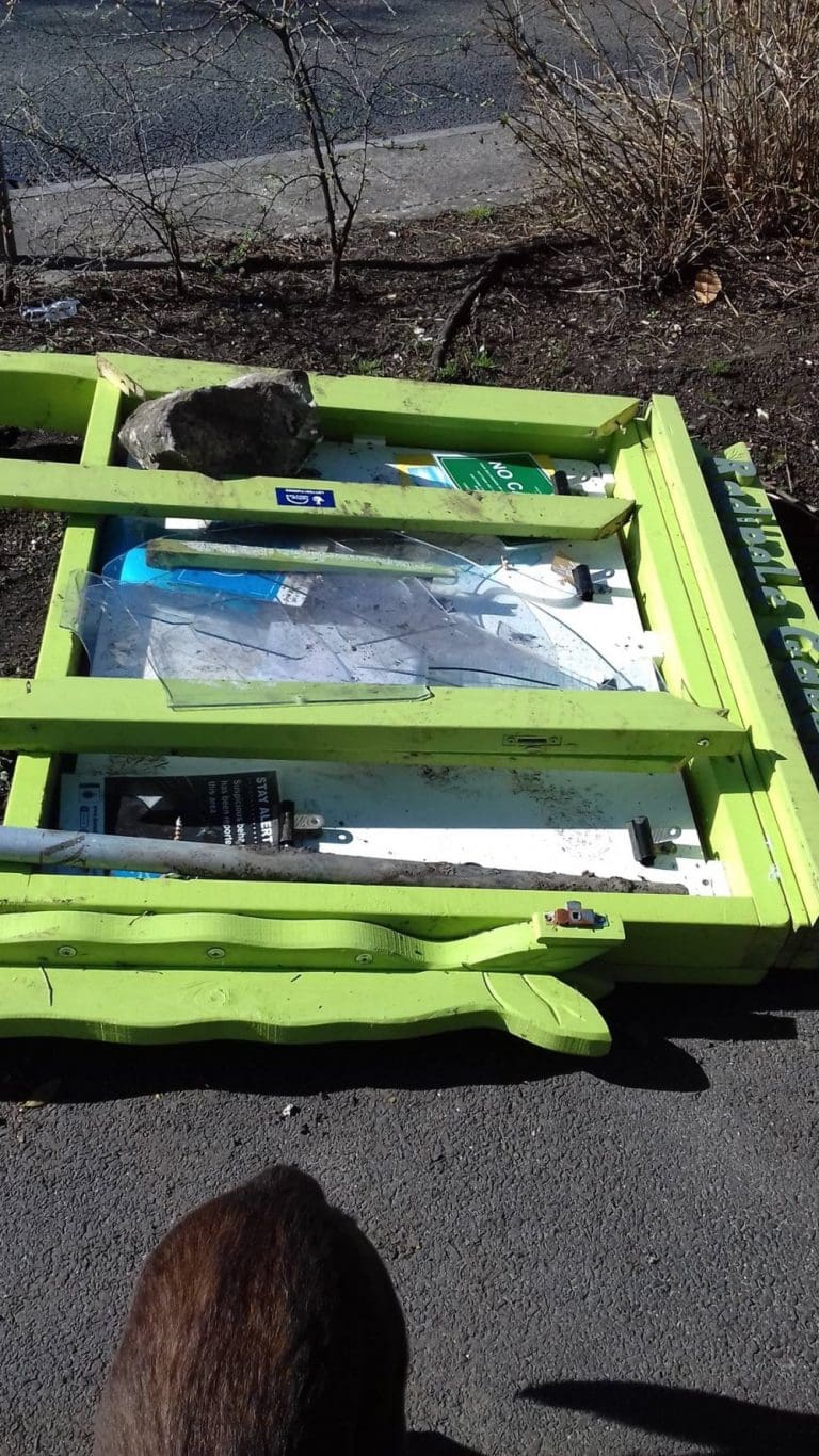 Community responds to vandalism