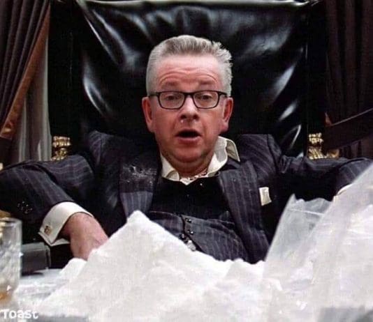 Michael Gove said this without the help of cocaine