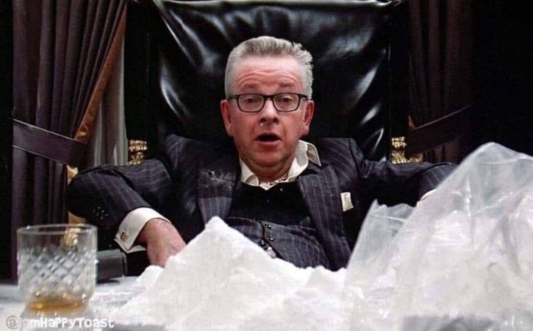 Michael Gove said this without the help of cocaine