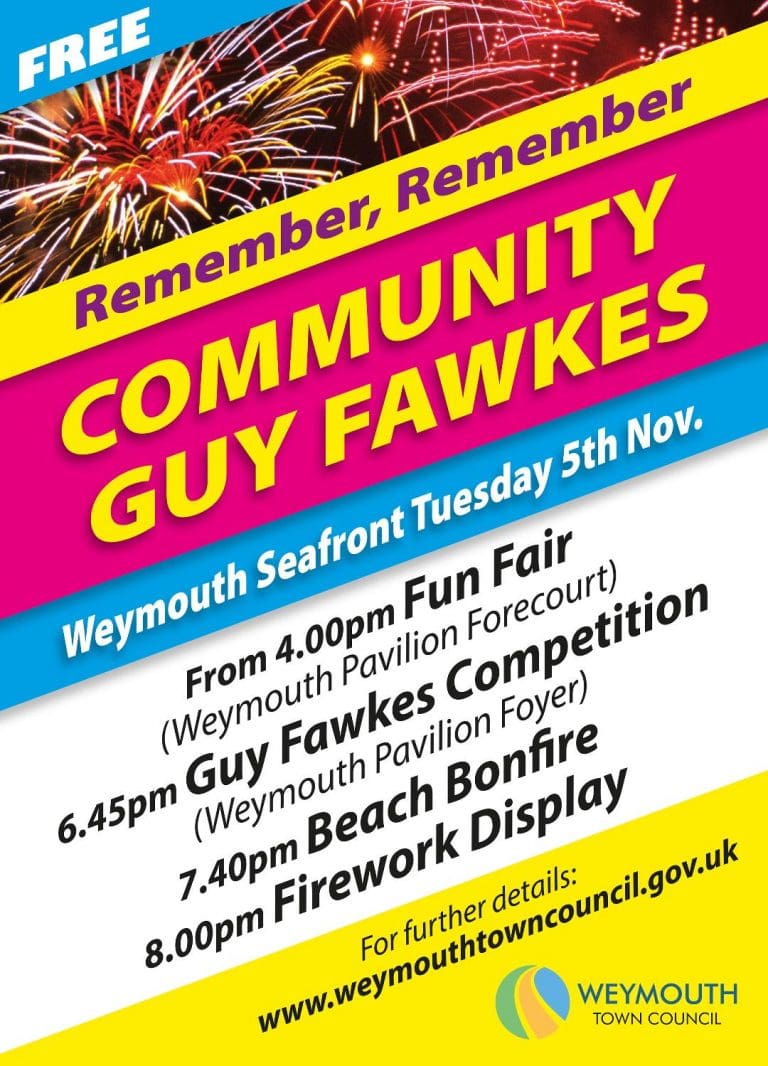 Big Guy Fawkes Event on Weymouth Seafront