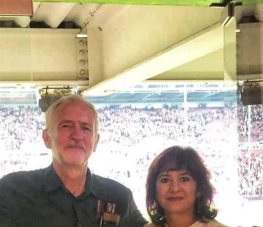 Today’s treat…a wonderful photo of Jeremy Corbyn and his lovely supportive wife Laura