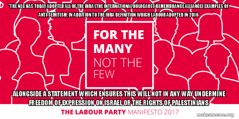 Be assured we will call out the impact of Zionism… on Palestinians…