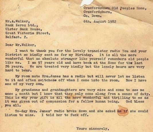 Is this the best letter ever written?
