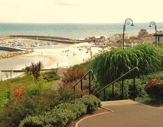 Which projects in Lyme Regis are benefiting from £123,000?