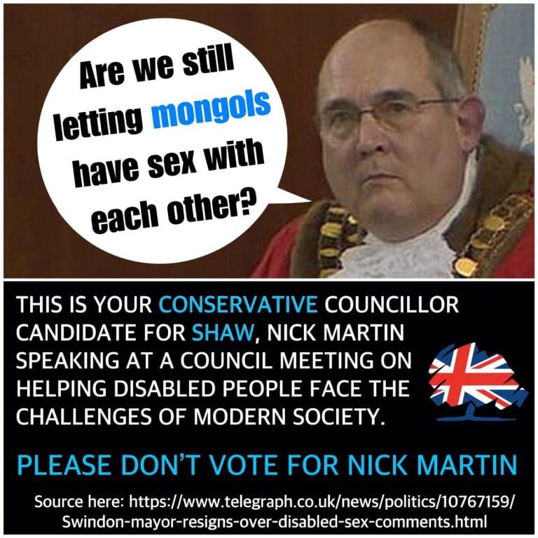 When Swindon Conservatives were asked about a racist… candidate
