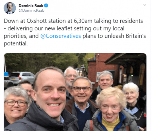 The Tories are even lying about what time they canvass now