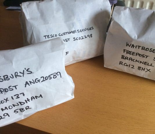 Send the plastic back to the supermarkets