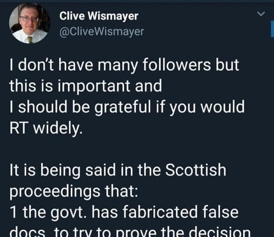 From a Scottish solicitor. If true, this could be our Watergate moment?