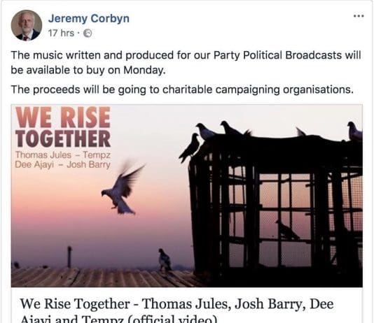 WE RISE TOGETHER! DECENT WING OF THE LABOUR PARTY ANNOUNCE POLITICAL BROADCAST MUSIC