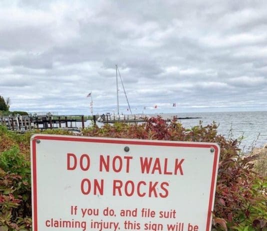 Is it time for this sign by the rocks at Greenhill?