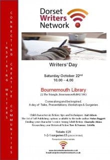 DORSET WRITERS NETWORK WRITERS’ DAY – DON’T MISS OUT!