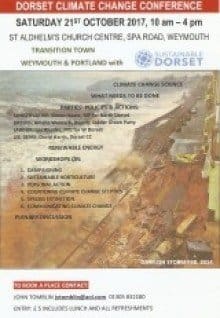 Climate Change Conference Weymouth 21st Oct