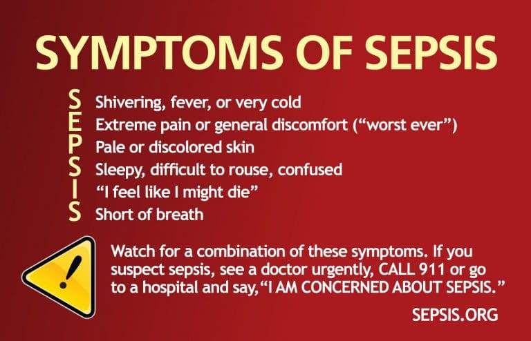 5 people die every hour from Sepsis in the UK