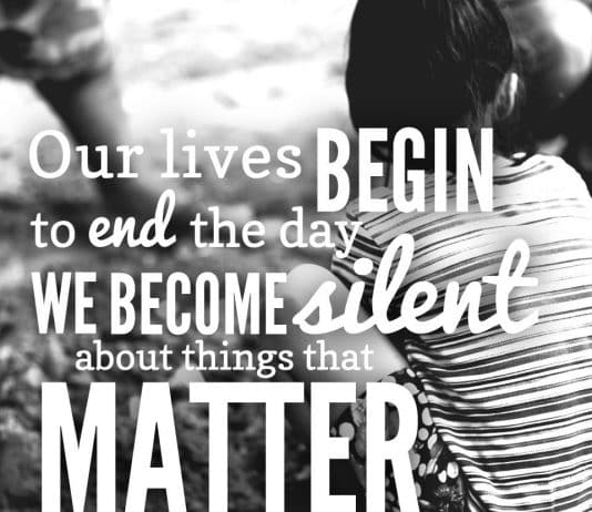 The only thing necessary for the triumph of evil is that good people stand by and do nothing