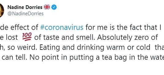 Loss of taste and/or smell to be added to COVID-19 symptoms