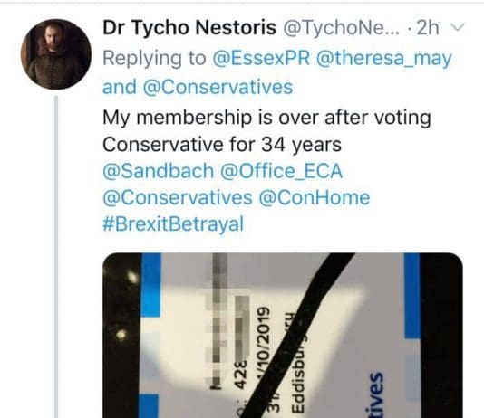 Tories across the UK are ripping up their membership