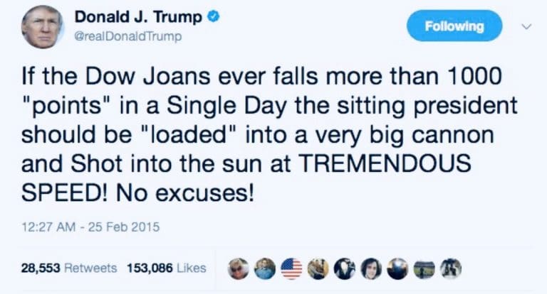 Trump trumped by his own trump