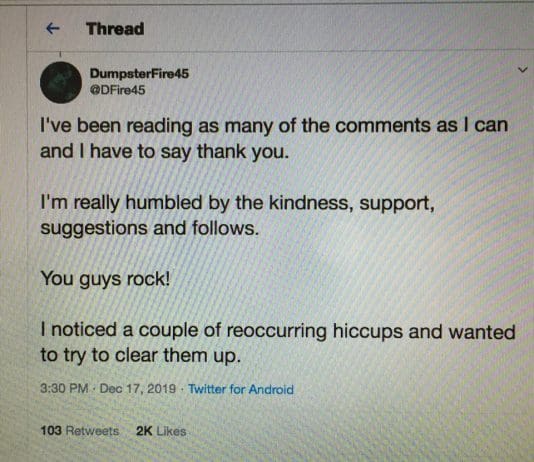 One of the last tweets sent by Pauline Hammerton before she died following Labour suspension