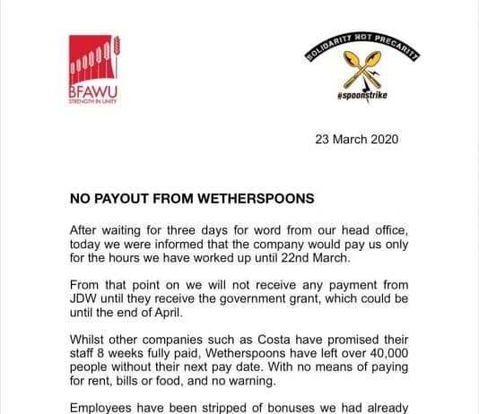 Tim Martin and Wetherspoons are a disgrace. The end