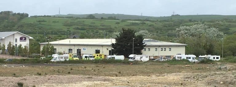 Travellers in Weymouth giving the bigots… something to moan about again