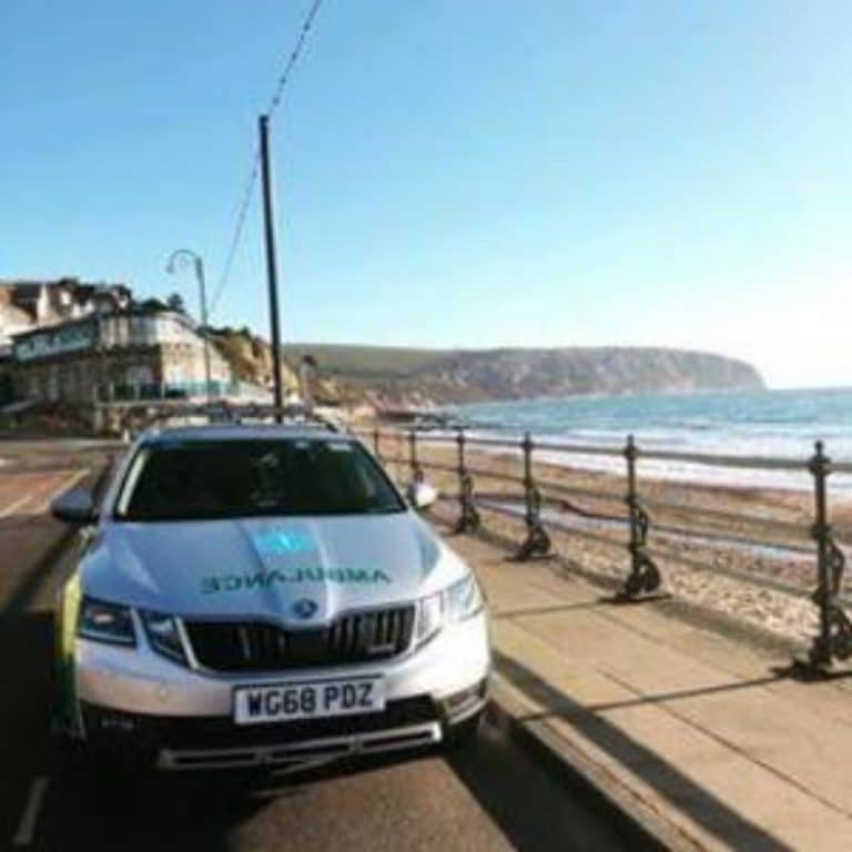 Without the Swanage and Purbeck Ambulance car my husband could be dead