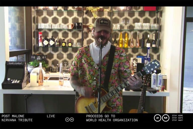 Post Malone has raised almost $3 million for WHO with Nirvana tribute gig