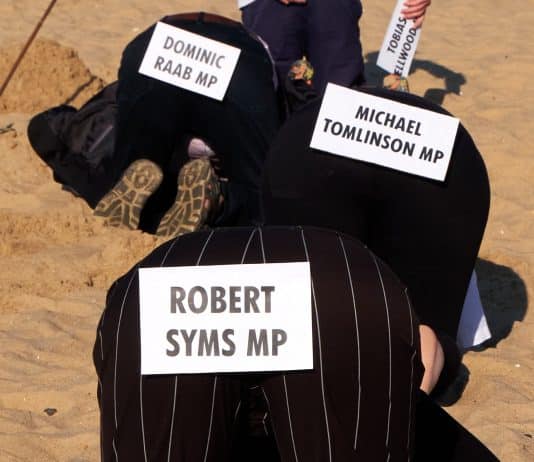 “Dorset MPs” and “cabinet ministers” bury their heads in the sand over climate crisis