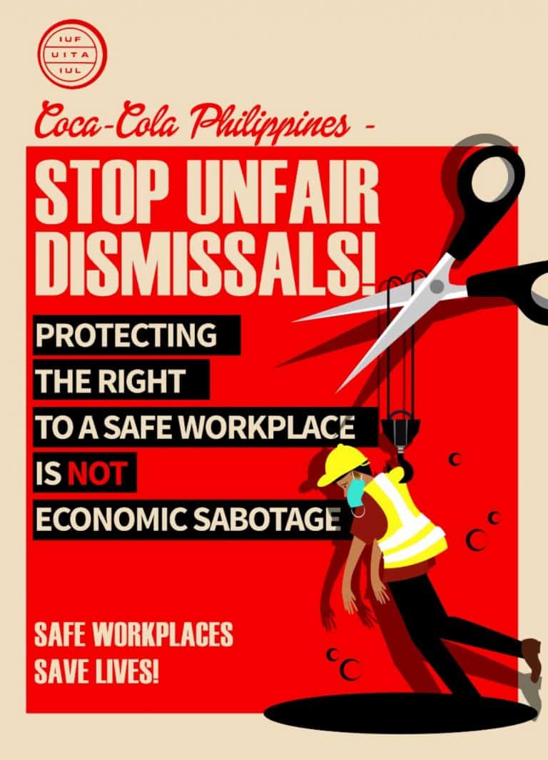 Tell the Coca-Cola Company to stop attacking workers’ rights in the Philippines!