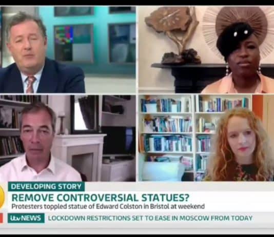 Nigel Farage vs people of intellect. You can guess the rest