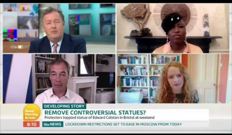 Nigel Farage vs people of intellect. You can guess the rest