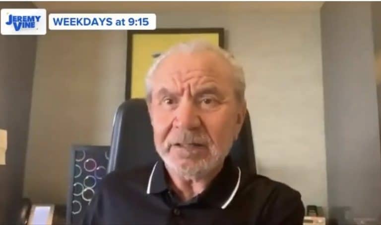 Alan Sugar shows the world how to be an utter ****