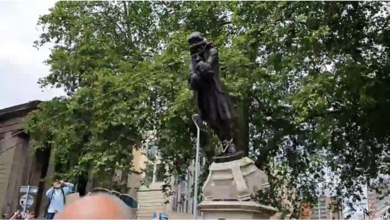 The Revolution is being televised: Statue of Edward Colston torn down in Bristol